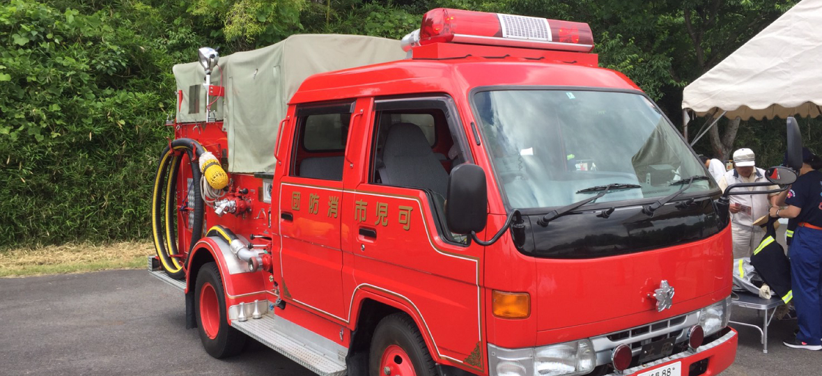 可児消防団の操法大会を視察しました！