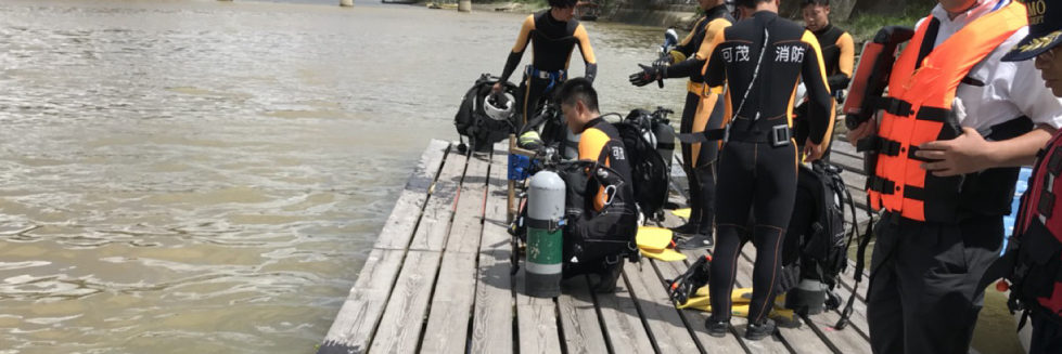 加茂消防署の水難救助訓練に水中ドローンを持って参加してきました！