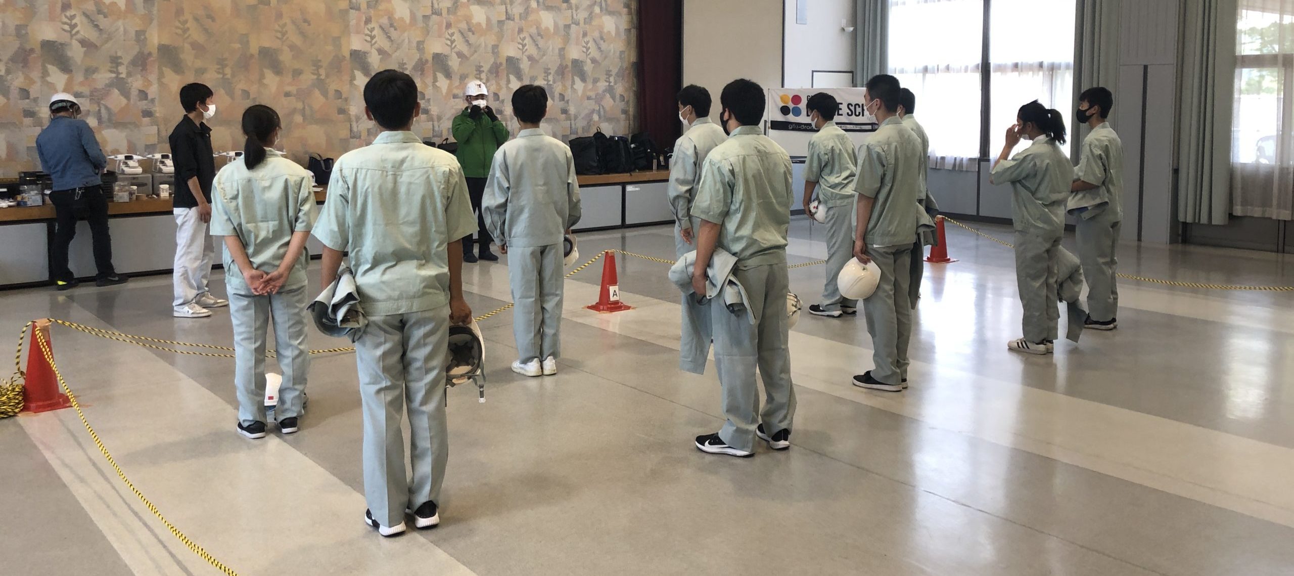 地元工業高校でドローン講習を行いました！！