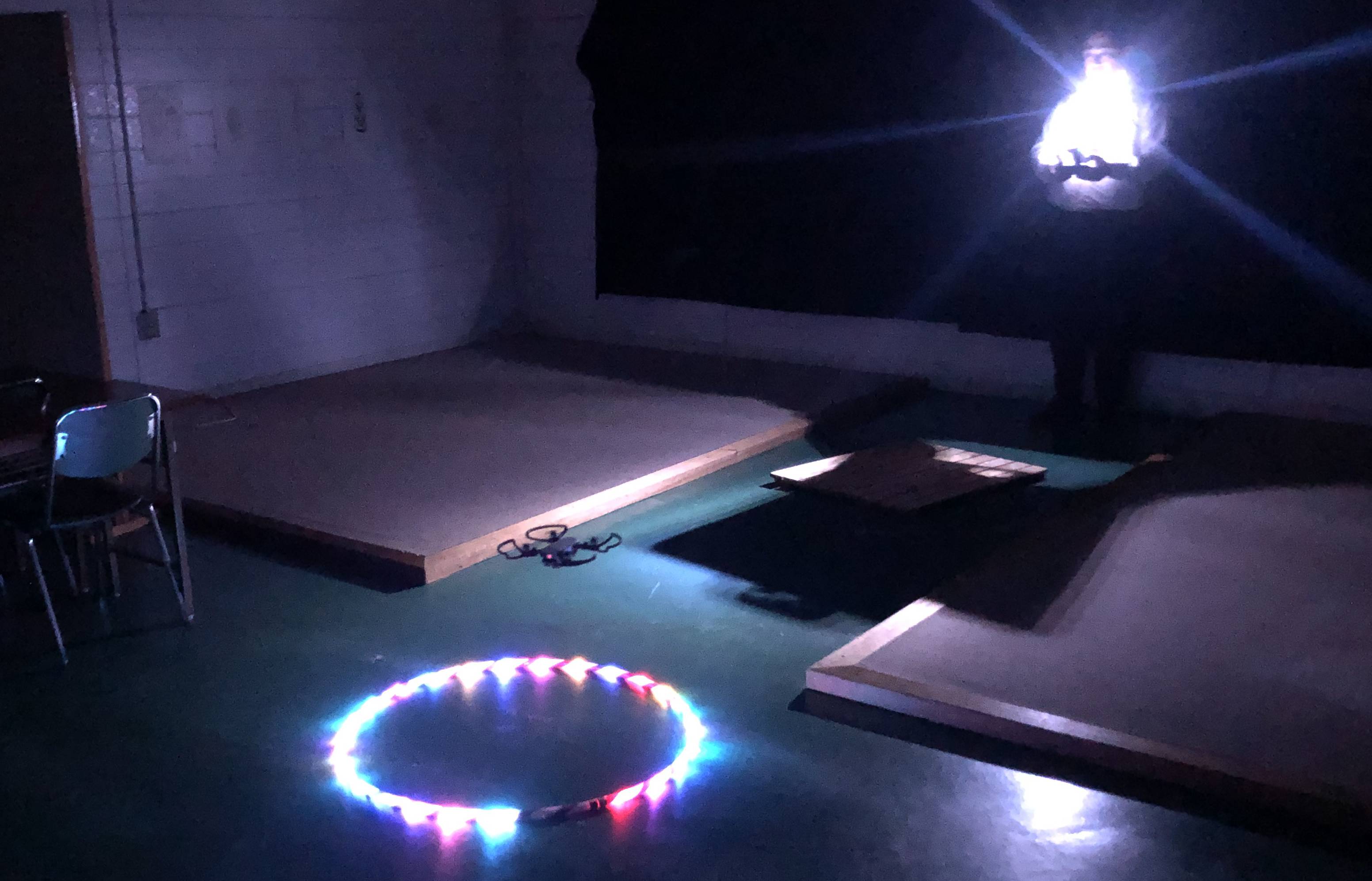 夜間飛行の練習