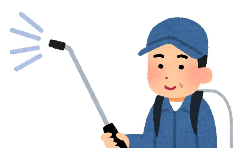 消毒液を散布する自立型ロボット